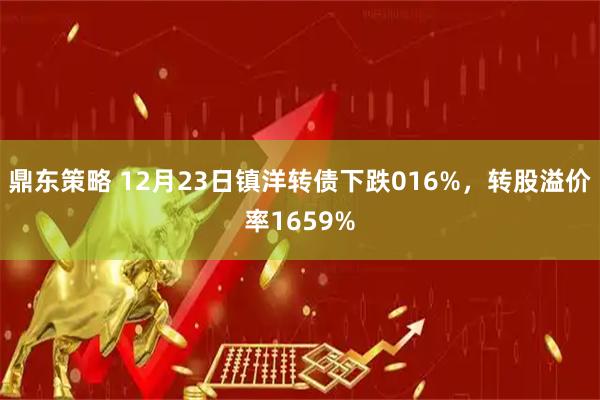 鼎东策略 12月23日镇洋转债下跌016%，转股溢价率1659%