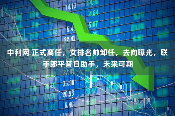 中利网 正式离任，女排名帅卸任，去向曝光，联手郎平昔日助手，未来可期